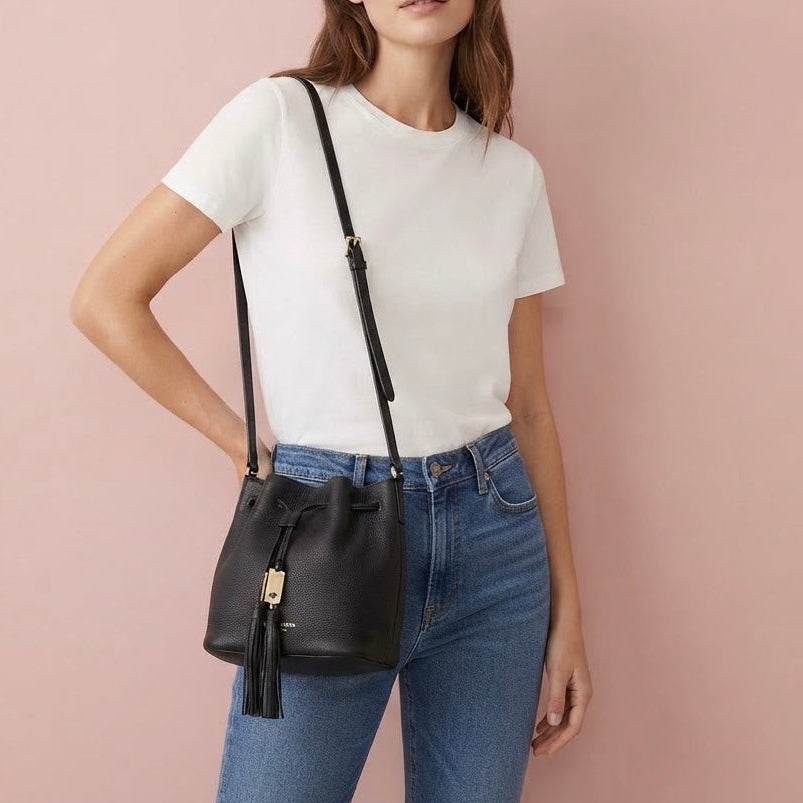 Kate Spade Bucket de piel