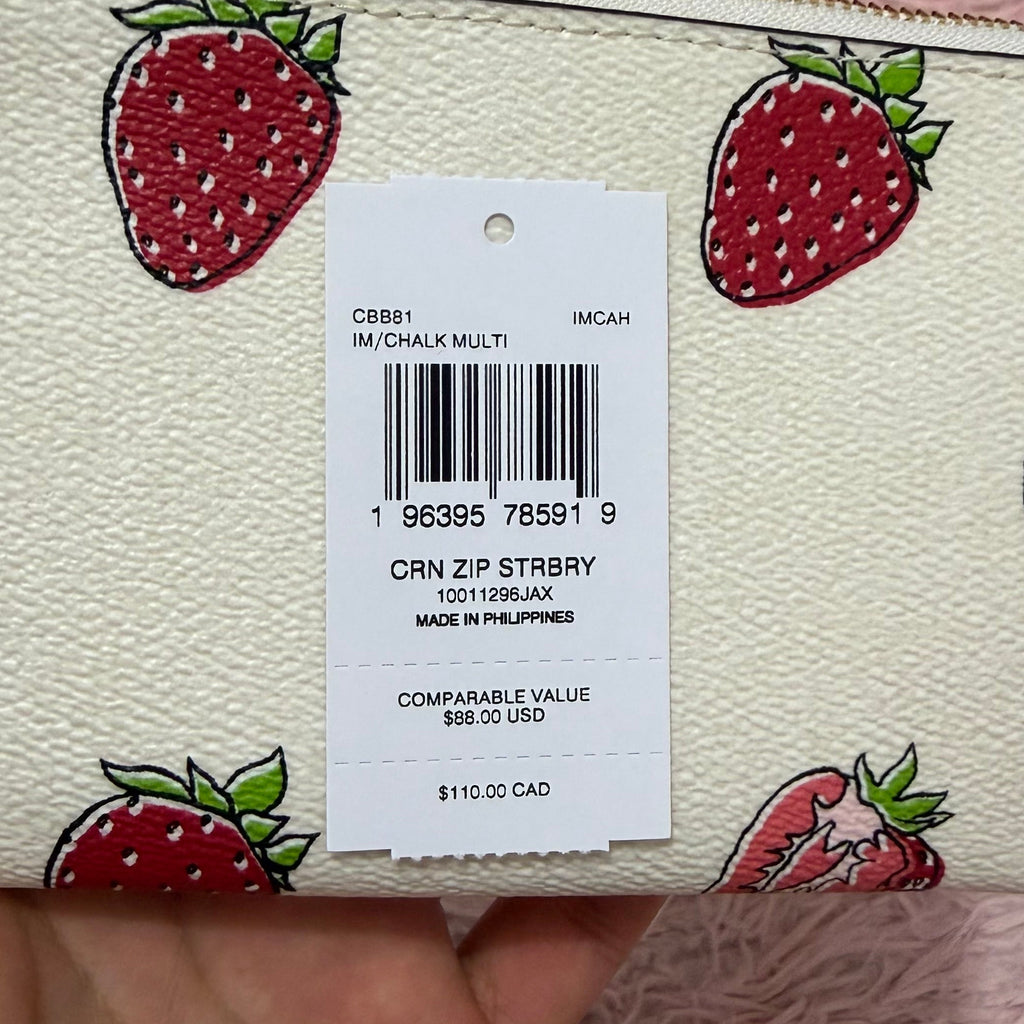 Coach Wristlet fresas