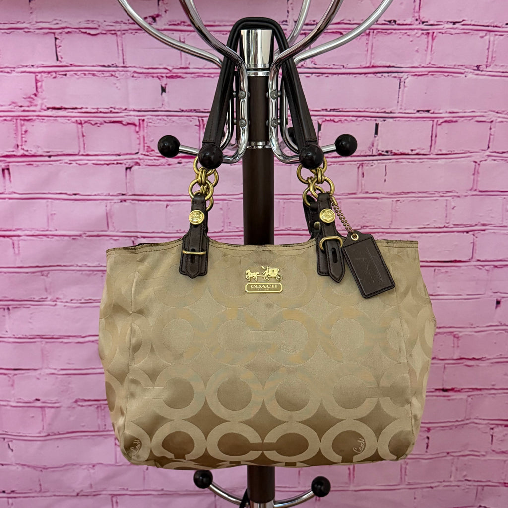 Coach Mia Op Art Sateen Tote