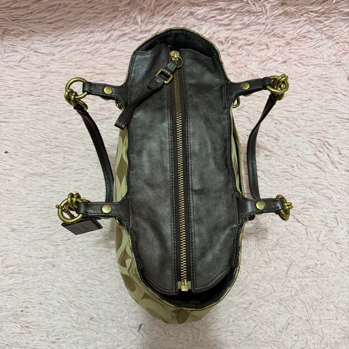 Coach Mia Op Art Sateen Tote