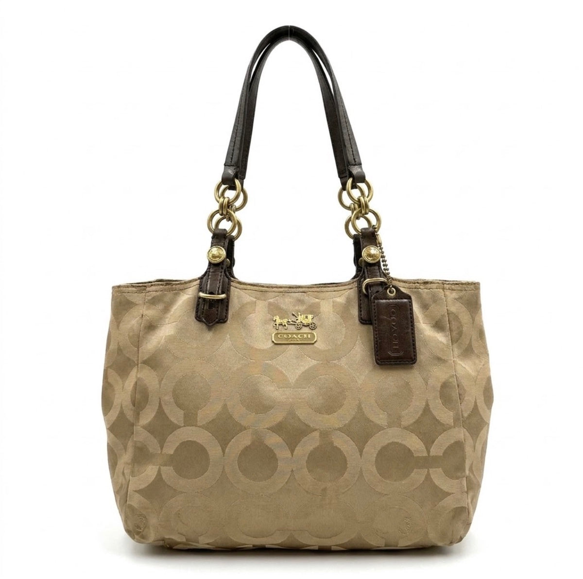Coach Mia Op Art Sateen Tote